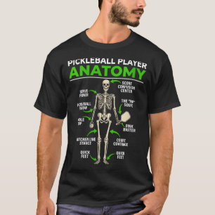 T-shirt Joueuse de pickleball anatomie drôle dink pickle