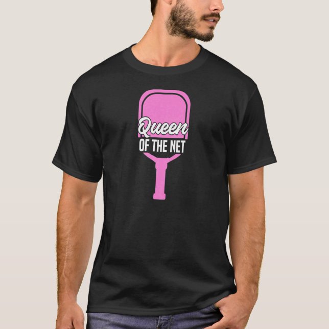 T-shirt Joueuse De Pickleball Femme Sports Reine Du Net (Devant)