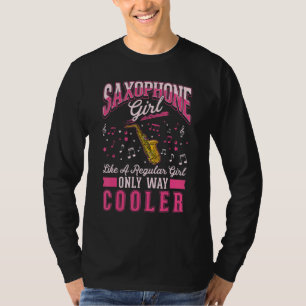 T-shirt Joueuse de saxophone Joueuse de saxophone Saxophon