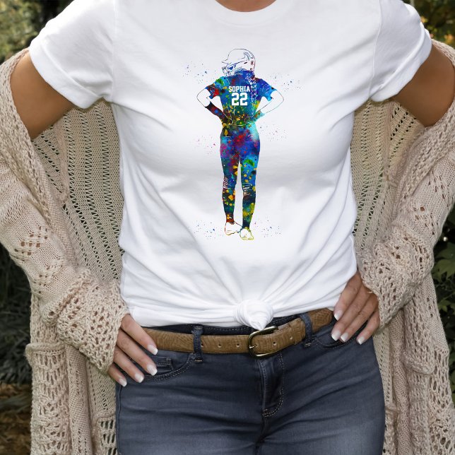 T-shirt Joueuse de softball féminine (Créateur téléchargé)