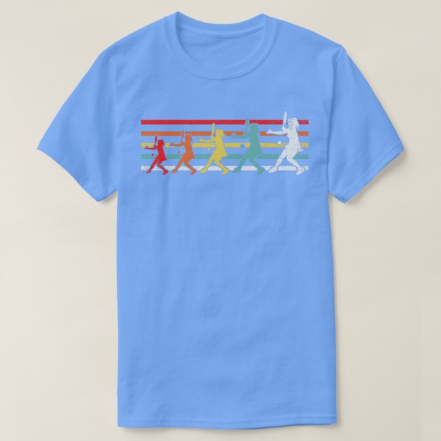 T-shirt Joueuse de Tennis Retro (Design devant)