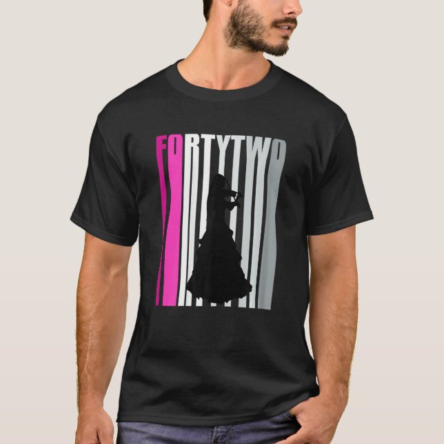 T-shirt Joueuse de violon 42e Joueuse d'anniversaire Anniv (Devant)
