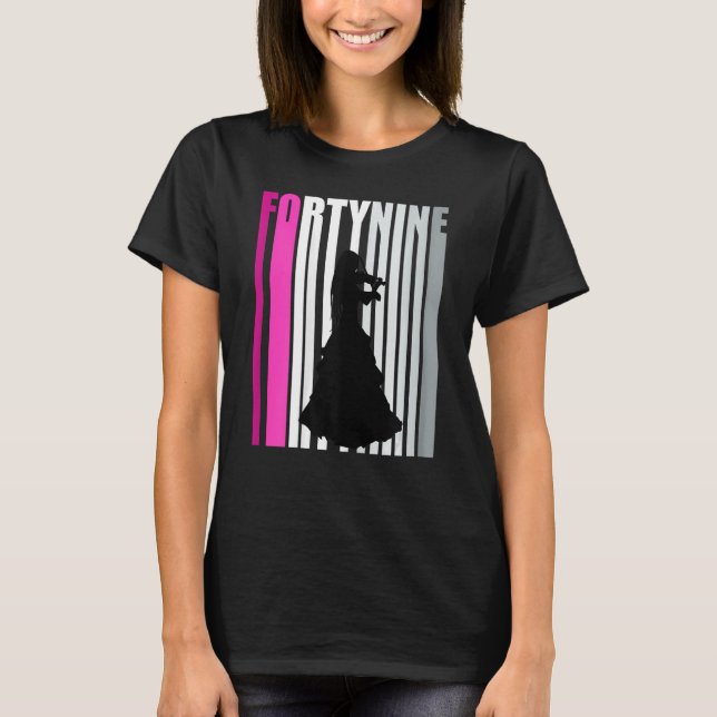 T-shirt Joueuse de violon 49e Joueuse d'anniversaire Anniv (Devant)