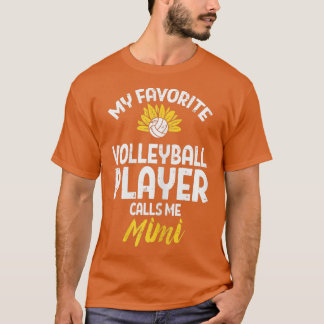 T-shirt Joueuse de volley-ball préférée des femmes Mimi Su