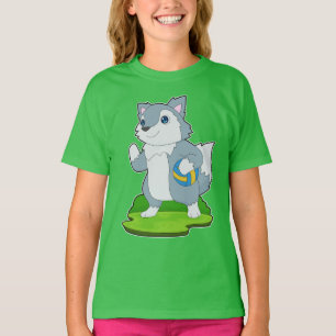 T-shirt Joueuse de volley-ball Wolf Volleyball