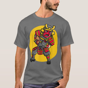 T-shirt Joueuse Furieuse Samurai Football Hommes Femmes 