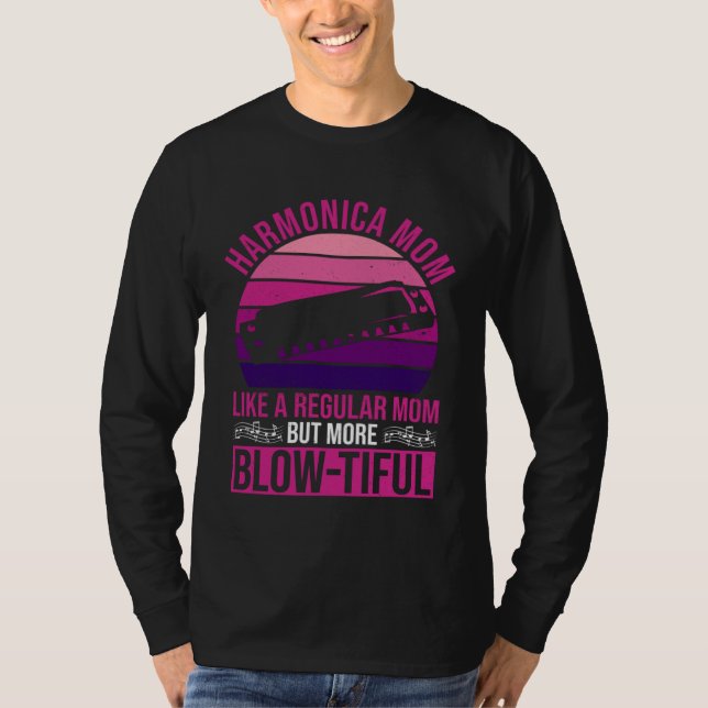 T-shirt Joueuse harmonique maman et mère harmonica (Devant)