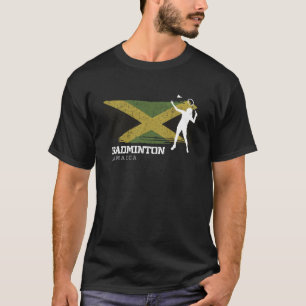 T-shirt Joueuse jamaïcaine Badminton