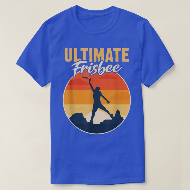 T-shirt Joueuse Retro Ultimate Frisbee Hommes Femmes Vinta (Design devant)