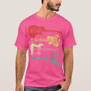 T-shirt Joueuse Vintage rétro Hommes Femmes Gui acoustique