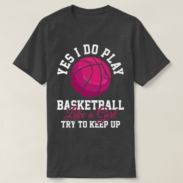T-shirt Joueuses de basket-ball (Design devant)