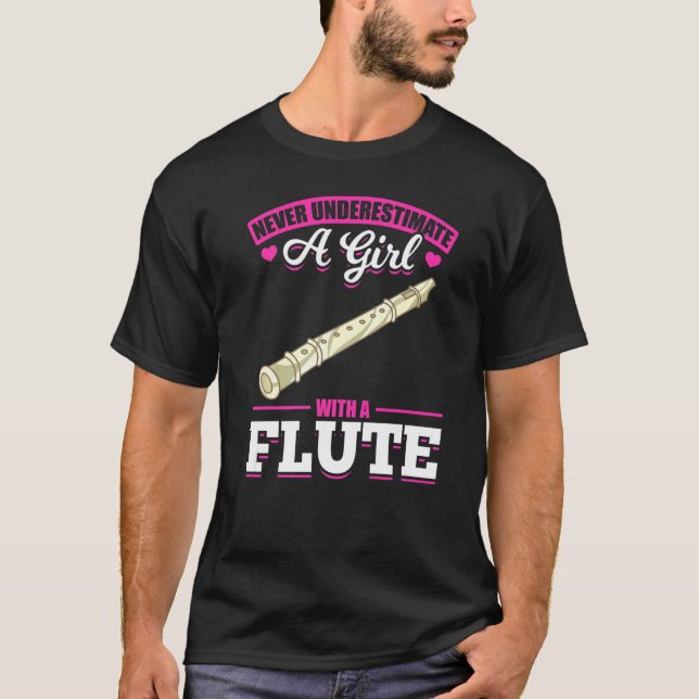 T-shirt Joueuses de flûte Filles Joueuse de flûte Femmes M (Devant)