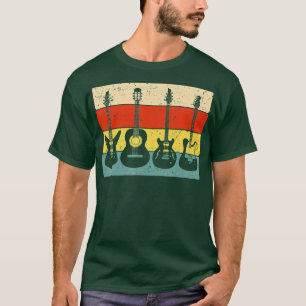 T-shirt Joueuses de guitare cool Art Hommes Femmes Vintage
