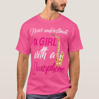 T-shirt Joueuses saxophones Filles Saxophoniste Sax Lover