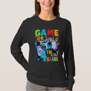 T-shirt Jouez au niveau 4e année Garçons joueurs de ret