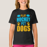 Jouez aux chiens de compagnie de hockey