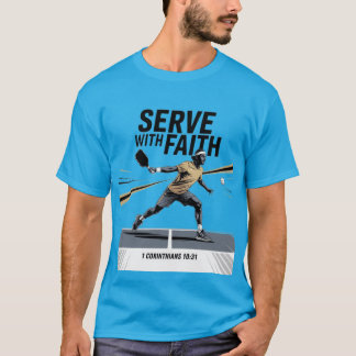 T-shirt Jouez avec foi Christian Pickleball 