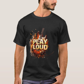 T-shirt Jouez de la guitare énergiquement