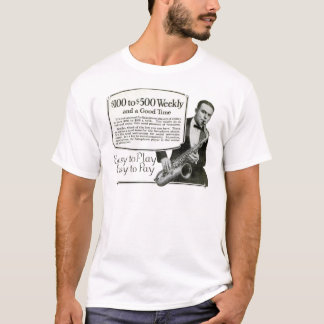 T-shirt Jouez l'annonce de cru de saxophone