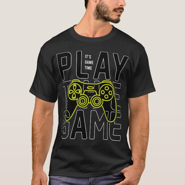 T-shirt jouez le jeu typographie graphique conception de t (Devant)