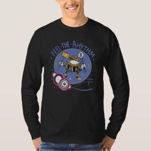 T-shirt Jouez le rythme Joueur de tambour Percussion Rock
