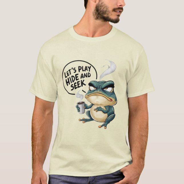 T-shirt Jouons à cache-cache et cherchons (Devant)