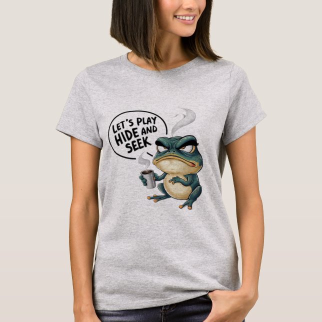 T-shirt Jouons à cache-cache et cherchons (Devant)