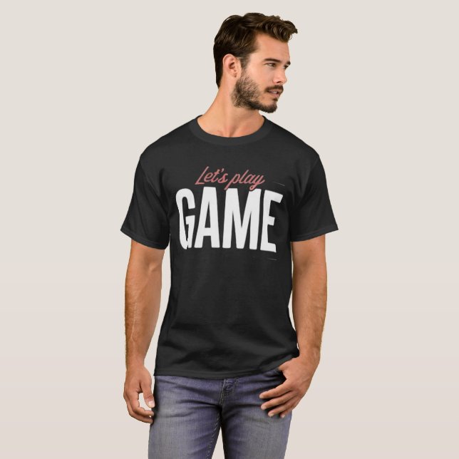 T-shirt Jouons à GAME (Devant entier)