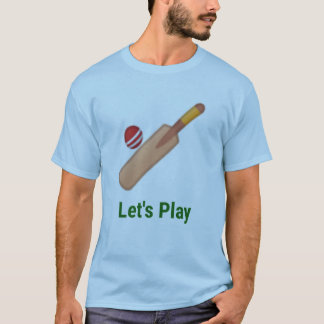 T-shirt Jouons au cricket pour les hommes