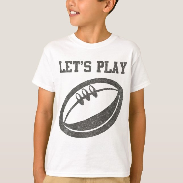 T-shirt Jouons au rugby (Devant)