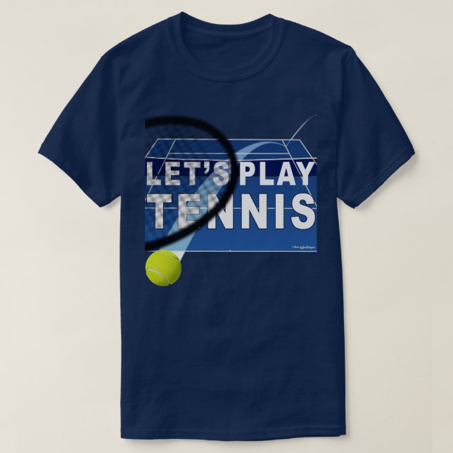 T-shirt Jouons au tennis Hardcourt (Design devant)