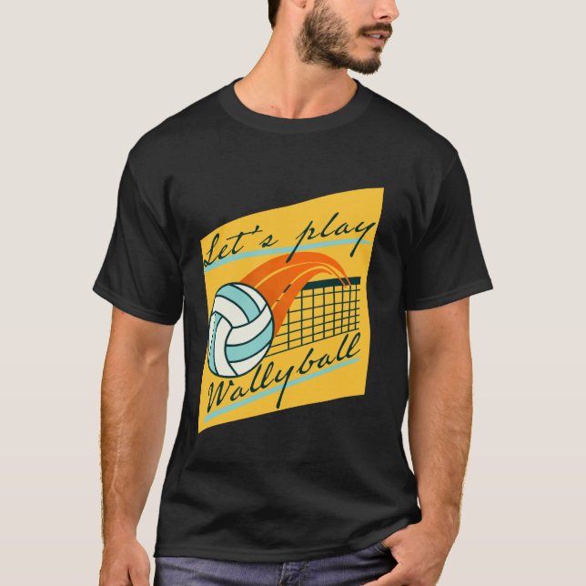 T-shirt Jouons au Wallyball (Devant)