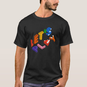 T-shirt Jouons Vintages Retro Jeux Vidéo Jeu Arcad