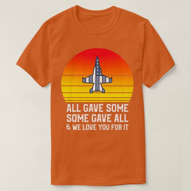 T-shirt Jour 1 des vétérans de tous les Some Some Gave (Design devant)
