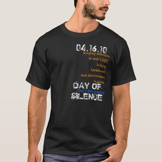 T-shirt Jour 2010 de chemise de silence (Devant)
