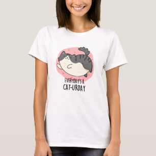 T-shirt Jour après jour, un chat-jour amusant jeu de chats