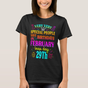T-shirt Jour bissextile Anniversaire Année bissextile Anni