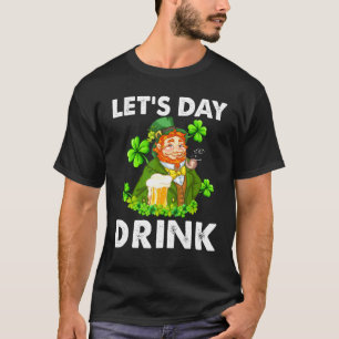 T-shirt Jour Boissons Bière Leprechaun Joyeux St Patrick's