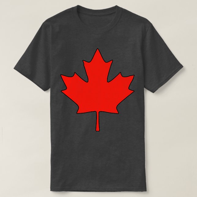 T-shirt Jour canadien de la Feuille d'érable Drapeau canad (Design devant)