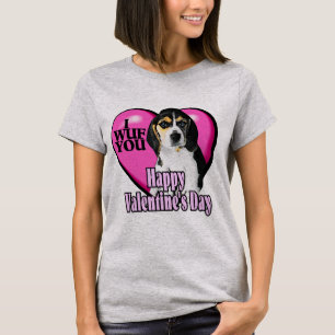 T-shirt Jour Chien beagle Valentines
