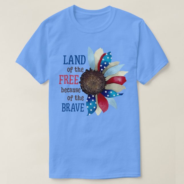 T-shirt Jour commémoratif Anciens combattants, 4 juillet p (Design devant)