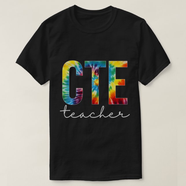T-shirt Jour d'appréciation du Teacher Tie Dye du CTE Bonj (Design devant)