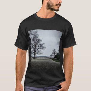 T-shirt Jour d'automne gris à Prague