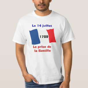 T-shirt Jour de bastille, le 14 juillet, donner l'assaut à