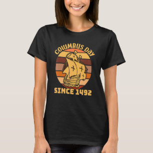 T-shirt Jour de Christophe Colomb Depuis 1492 Vintage Déco