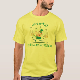T-shirt Jour de Drunky McDrunkerson St Patrick drôle