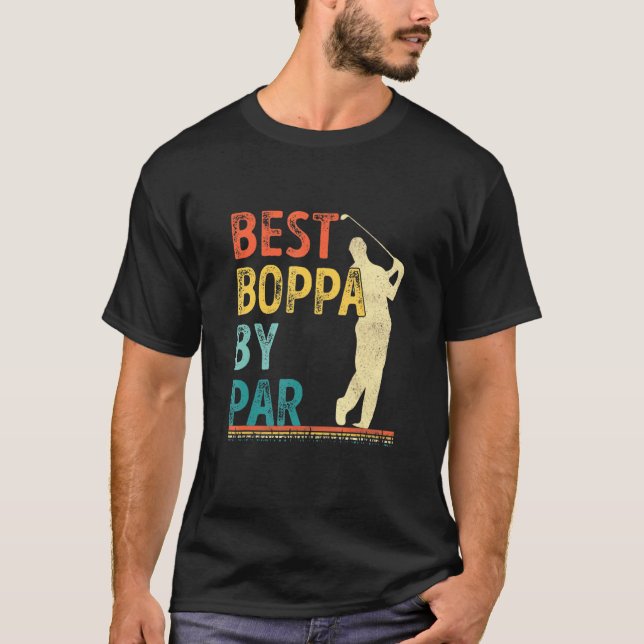 T-shirt Jour de Fathers Best Boppa By Par Golf Pour papa g (Devant)