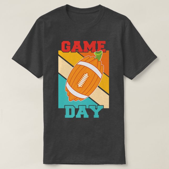 T-shirt Jour de Gam Funny Automne Citrouille Football Than (Design devant)