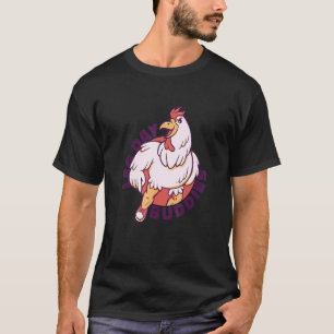 T-shirt Jour de jambes copains poulet salle de sport