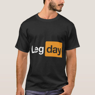 T-shirt Jour de jambes Gym Bodybuilding Fitness Workout Ci